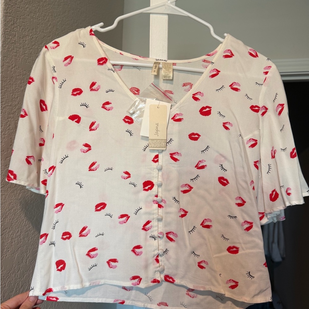 Coquette blouse Valentine’s Day blouse